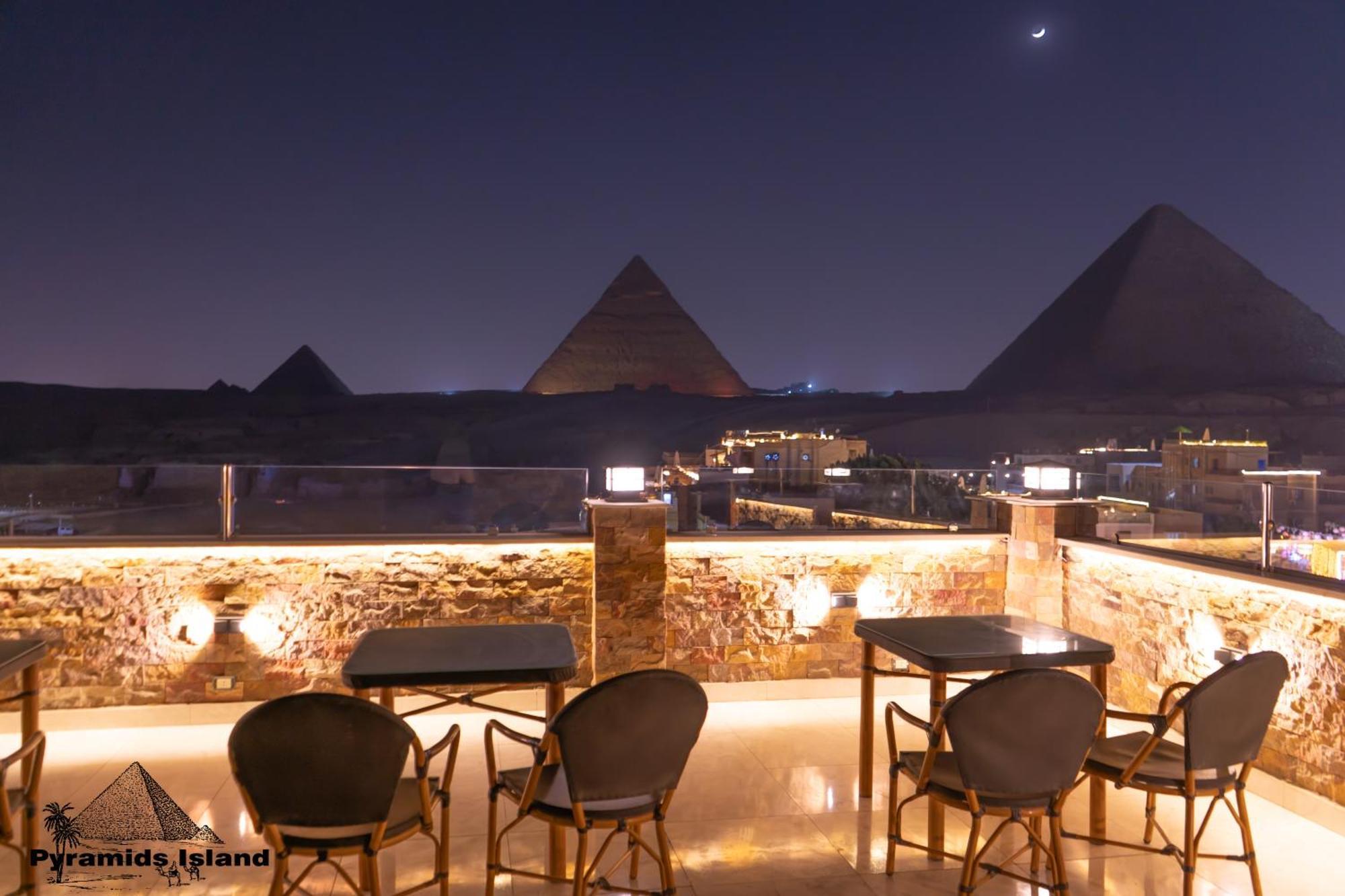 Pyramids Island Bed and Breakfast Kafret el-Gabal Exteriör bild