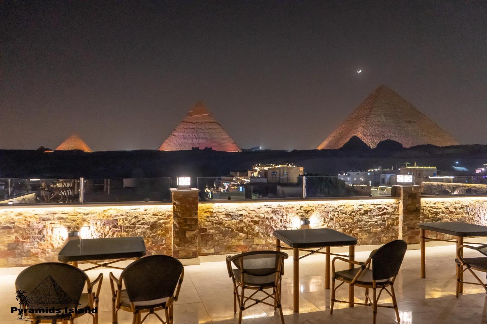 Pyramids Island Bed and Breakfast Kafret el-Gabal Exteriör bild