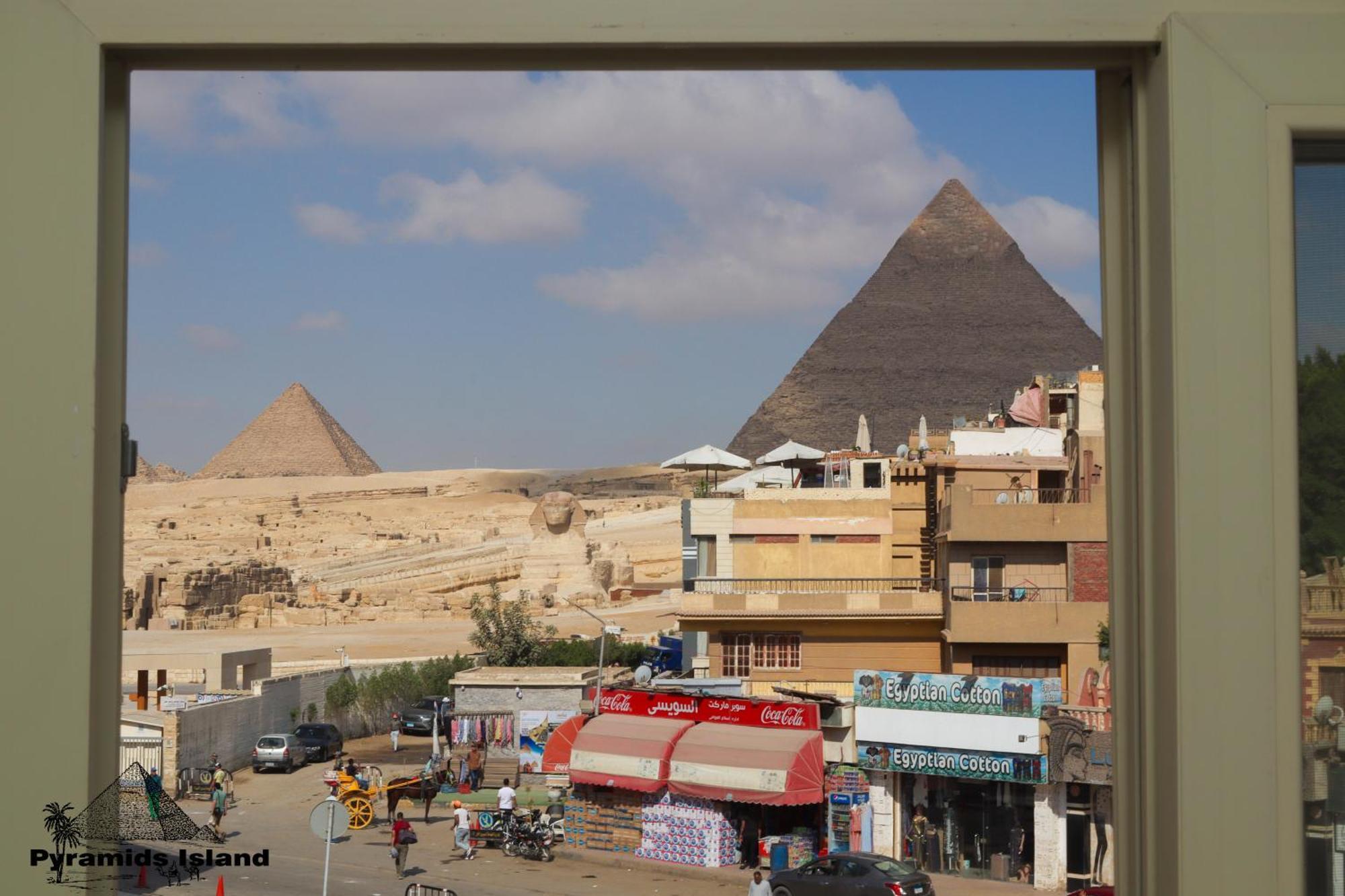 Pyramids Island Bed and Breakfast Kafret el-Gabal Exteriör bild