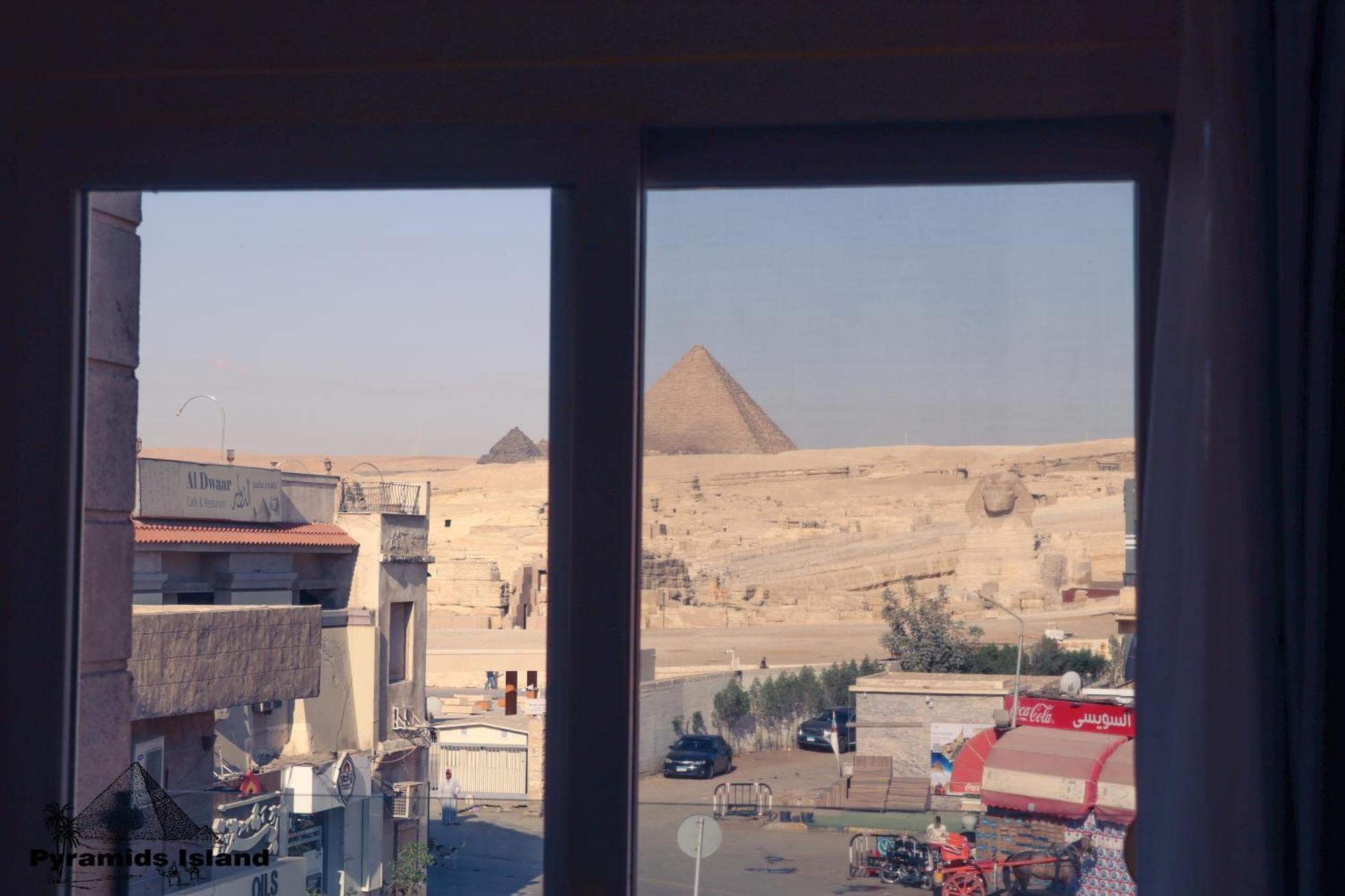 Pyramids Island Bed and Breakfast Kafret el-Gabal Exteriör bild