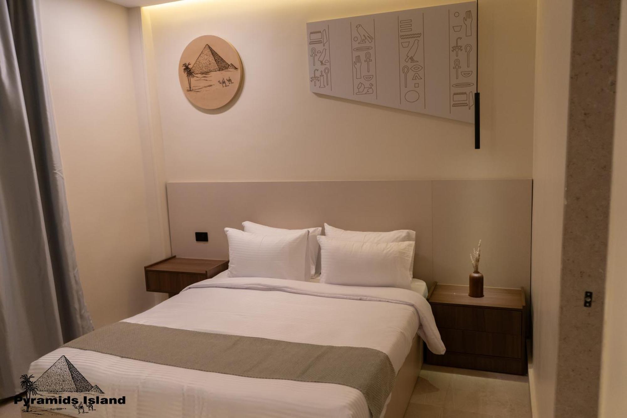 Pyramids Island Bed and Breakfast Kafret el-Gabal Exteriör bild