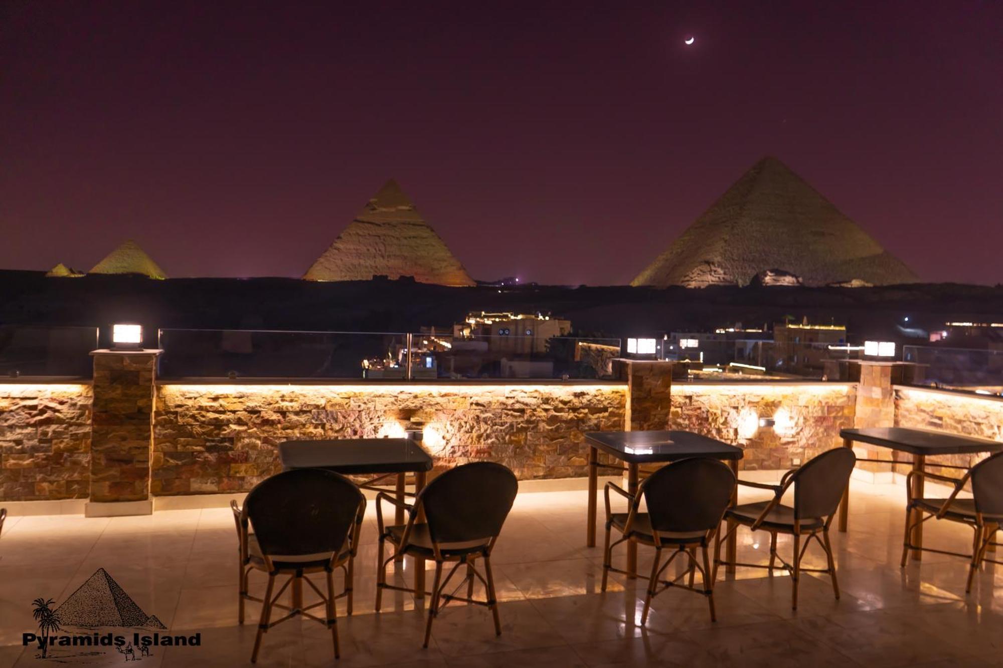 Pyramids Island Bed and Breakfast Kafret el-Gabal Exteriör bild