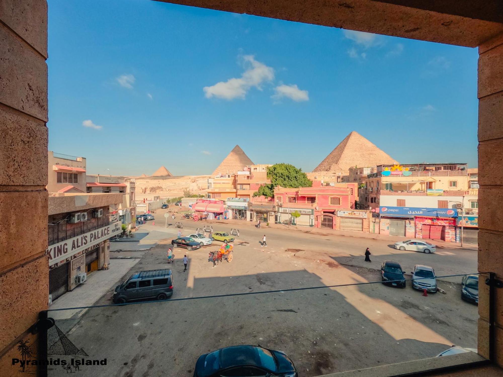 Pyramids Island Bed and Breakfast Kafret el-Gabal Exteriör bild