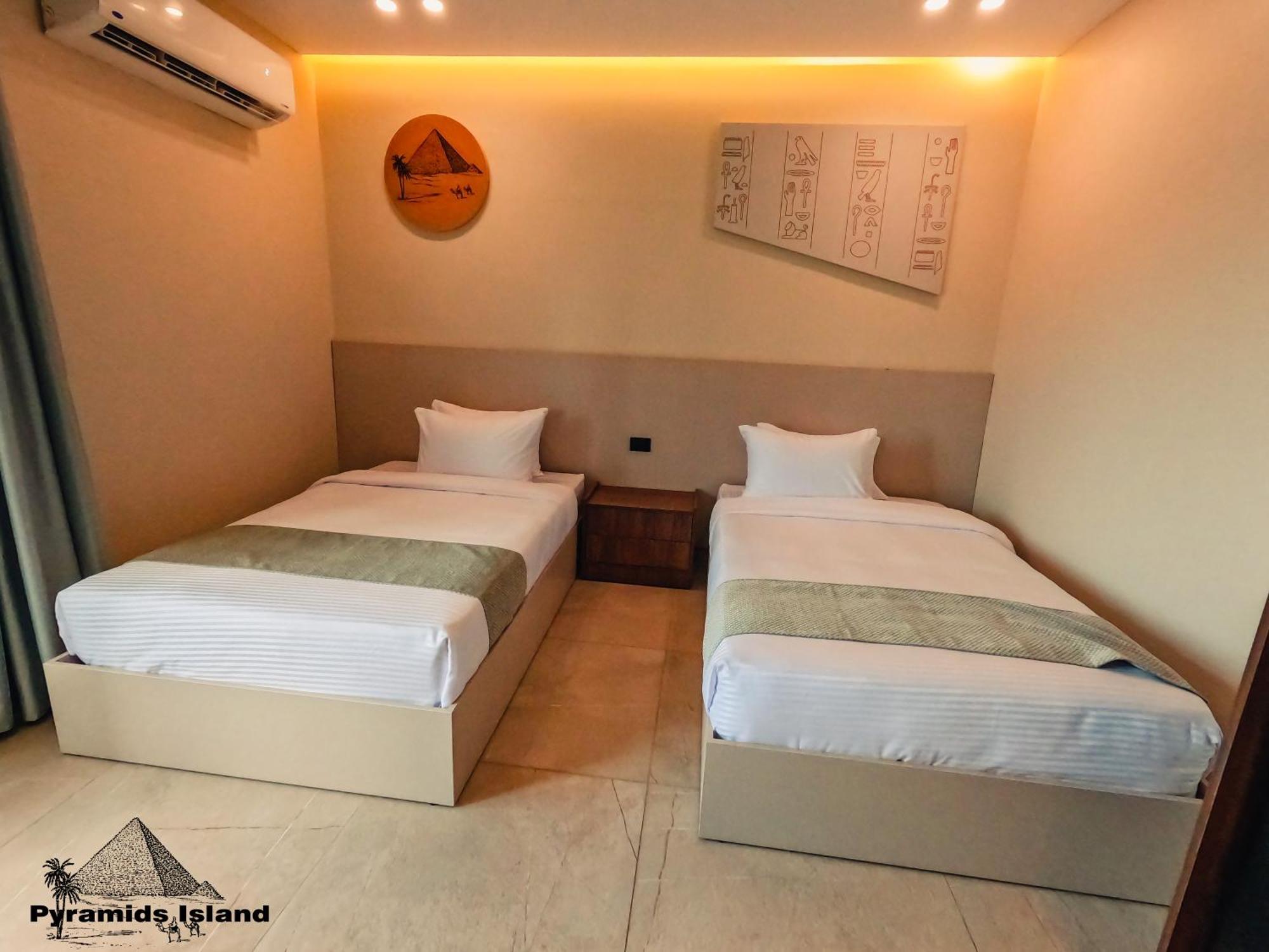 Pyramids Island Bed and Breakfast Kafret el-Gabal Exteriör bild