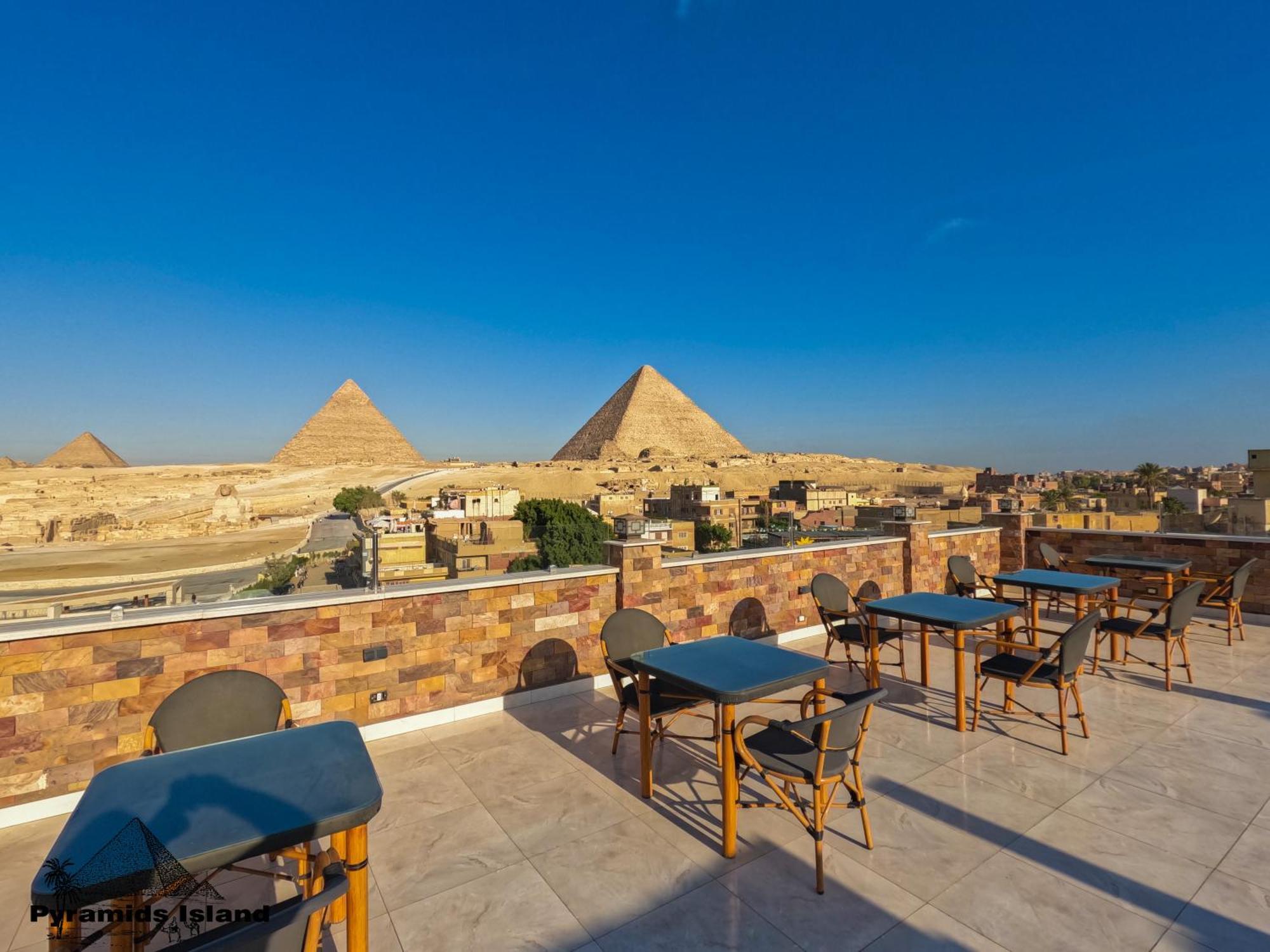 Pyramids Island Bed and Breakfast Kafret el-Gabal Exteriör bild