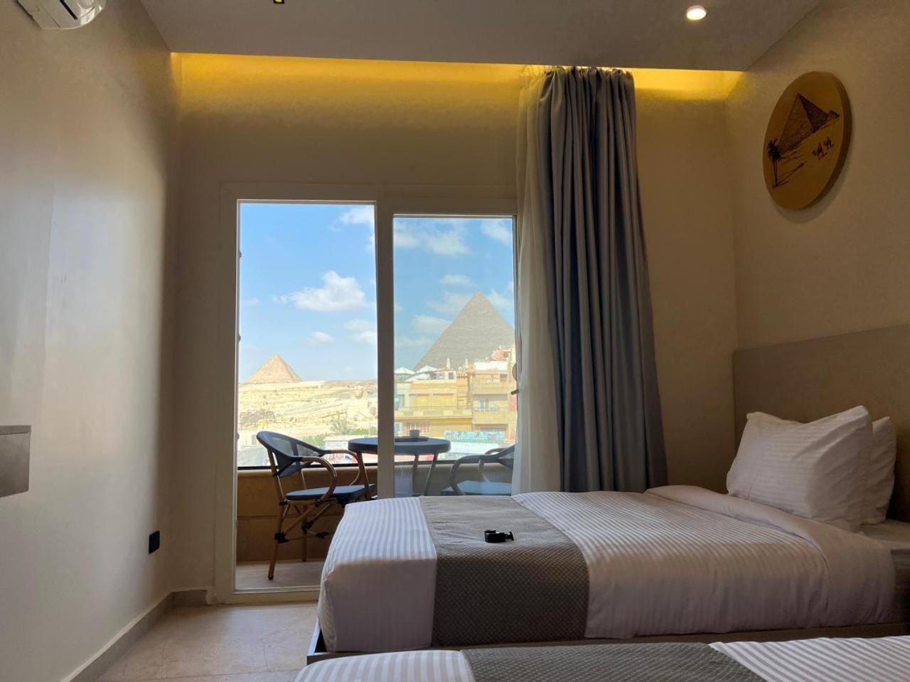 Pyramids Island Bed and Breakfast Kafret el-Gabal Exteriör bild